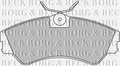 BORG & BECK bbp1316 -  Комплект тормозных колодок, дисковый тормоз